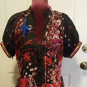 Meghan silk blouse small